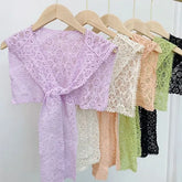Crochet Knit Light Scarf