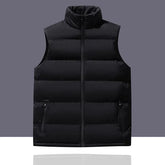 Plain Zip Puffer Vest