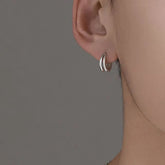 Plain Double Hoop Earring