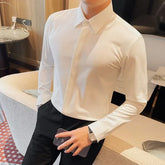 Long-Sleeve Plain Shirt