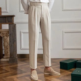 High Waist Plain Straight Leg Dress Pants