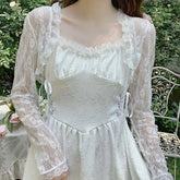 Plain Ruffle Lace Bolero