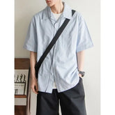 Unisex Plain Short-Sleeve Pocket Shirt in 5 Colors