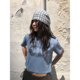 Plaid Triangle Bandana
