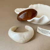 Irregular Resin Open Bangle