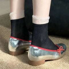 Set of 2 Pairs: Panel Mesh Short Socks