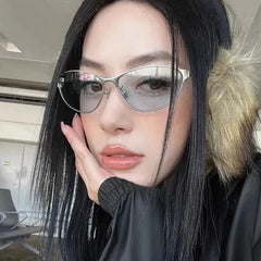 Vintage Cat eye Metal Frame Sunglasses