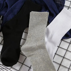 Set of 3 Pairs: Plain Ribbed Socks