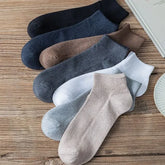Set of 5 Pairs: Plain Ribbed Socks
