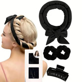 Sleep Hat Cap / Hair Claw Clip / Scrunchie / Heatless Hair Curler / Set (Various Designs)