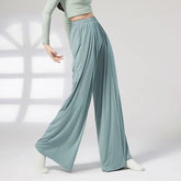 High Waist Plain Wide Leg Dance Pants