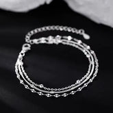 925 Sterling Silver Layered Bracelet