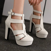 Strappy Platform Chunky Heel Sandals