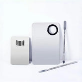 Stainless Steel Makeup Color Mixing Palette / Spatula / Mixing Palette Ring / Set