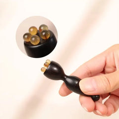 Horn Bead Wooden Eye Massager