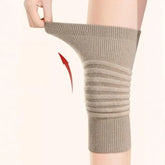 Plain Ribbed Knit Knee Warmers