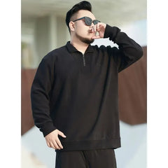 Plus Size Half Zip Sweatshirt