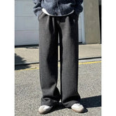 Plain Wide-Leg Pants