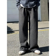 Plain Wide-Leg Pants