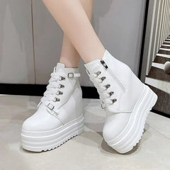 Hidden Wedge Platform Short Boots