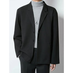 Plain Single-Breasted Blazer