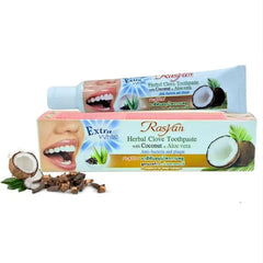 Extra White Herbal Clove Toothpaste with Coconut & Aloe Vera Mini