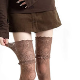 Lace Over the Knee Stockings
