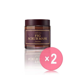 Fig Scrub Mask 2pcs Bundle Set