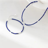 925 Sterling Silver Faux Gemstone Choker / Bracelet