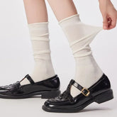 Slouchy Plain Long Socks