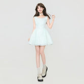 Sleeveless Lace Mini A-Line Dress