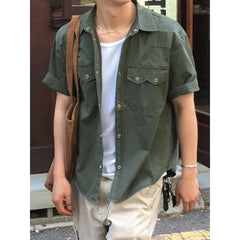 Washed Short-Sleeve Shirt