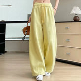 Drawstring Waist Plain Baggy Sweatpants