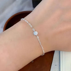 925 Sterling Silver Rhinestone Bracelet