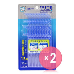 Clinica Advantage Disposable Plastic Stemmed Dental Floss & Stick 2pcs Bundle Set