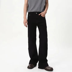 Mid Rise Plain Boot Cut Jeans