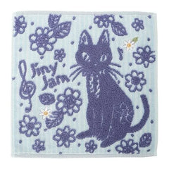 Cat Jiny Jam Towel Handkerchief Blue