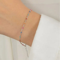 Sterling Silver Beaded Bracelet