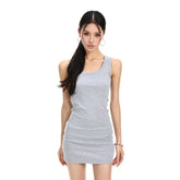Plain Mini Tank Dress