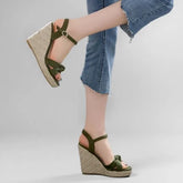 Wedge Heel Knot Espadrille Sandals