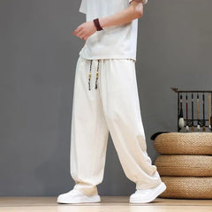 Drawstring Waist Baggy Harem Pants
