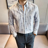 Long-Sleeve Tie Dye Button-Up Shirt