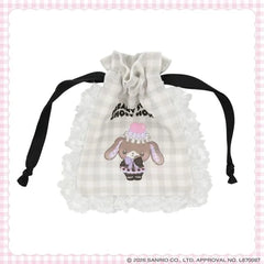 Sanrio Gingham Check Mini Drawstring Pouch Sugarbunnies Kurousa