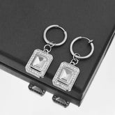 Rectangular CZ Dangle Earring / Ear Cuff
