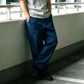 Washed Straight-Cut Jeans