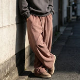 Washed Corduroy Wide-Leg Pants