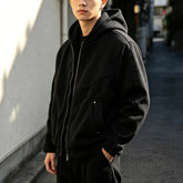 Oversized Two-Tone Hooded Jacket