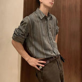 Long-Sleeve Multi Color Pocketed Shirt