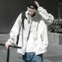 Stand Collar Plain Zip-Up Windbreaker