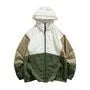 Color Block Hooded Zip Windbreaker